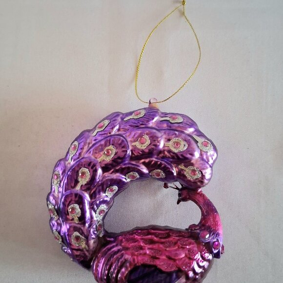 Lot of 3 Purple Christmas Ornaments - Picture 3 of 10